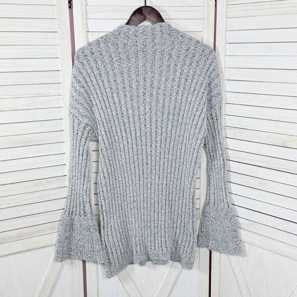 INC International Concepts Bell Sleeve Mock Neck Tunic Sweater Grey Fleck XL - Picture 10 of 14